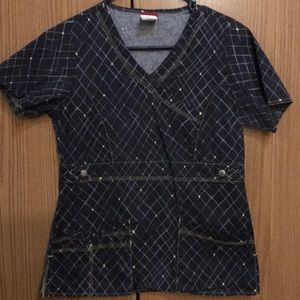 Small dickies brand scrub top